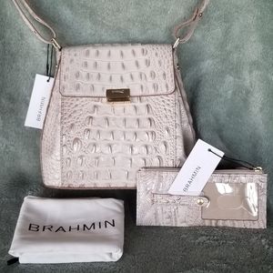 BRAHMIN MARGO AND CREDIT CARD WALLET